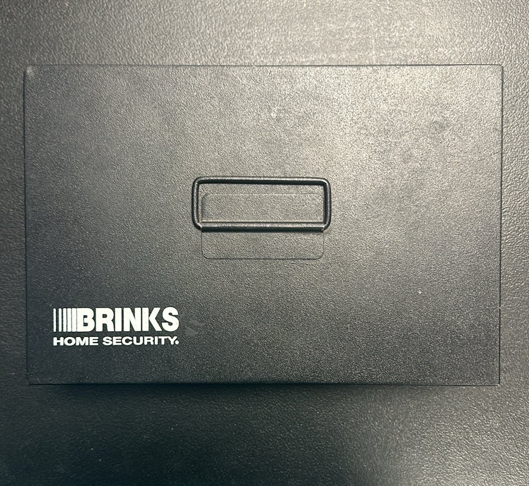 BRINKS HOME SECURITY 10 Compartment Portable Money Cash Box Black (B133)