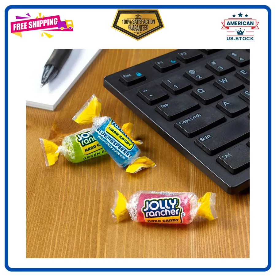 Jolly Rancher Assorted Fruit Flavored Hard Candy Bulk Bag 5 lb