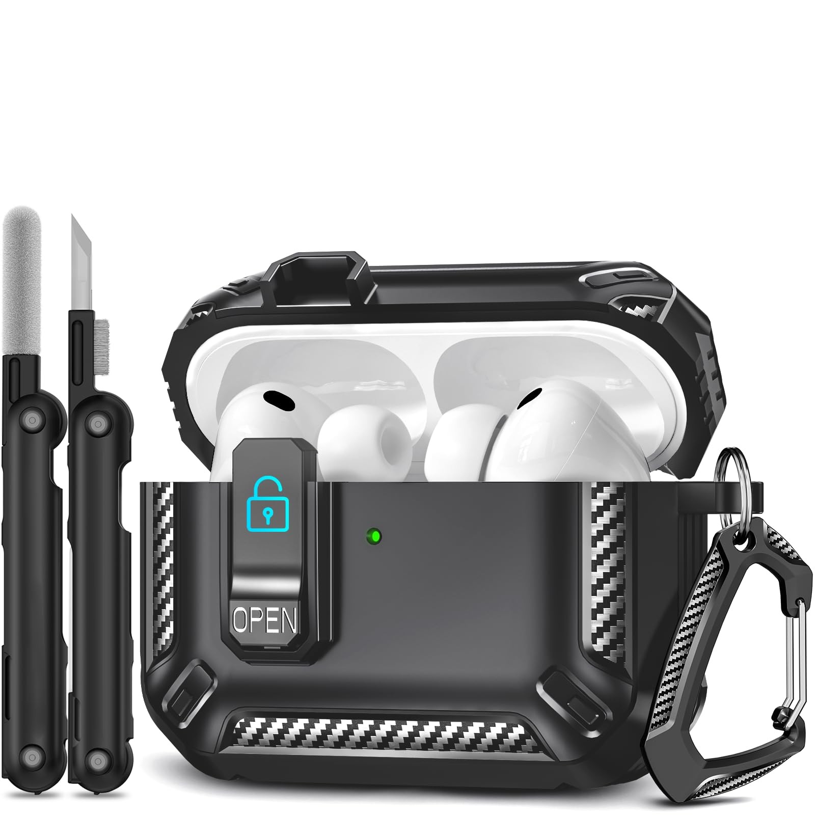 for AirPods Pro 3 Case (2025 New), Secure 3 (2025), Black