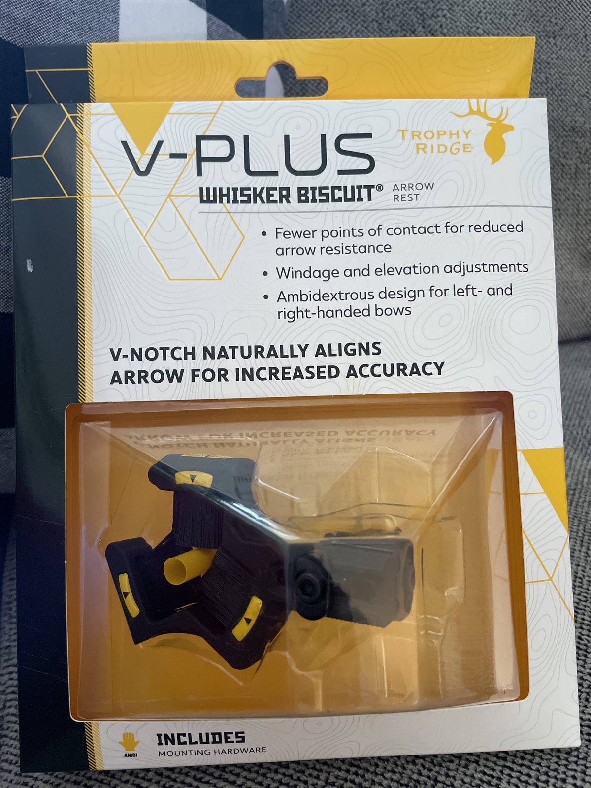 Trophy Ridge Whisker Biscuit V Plus Arrow Rest