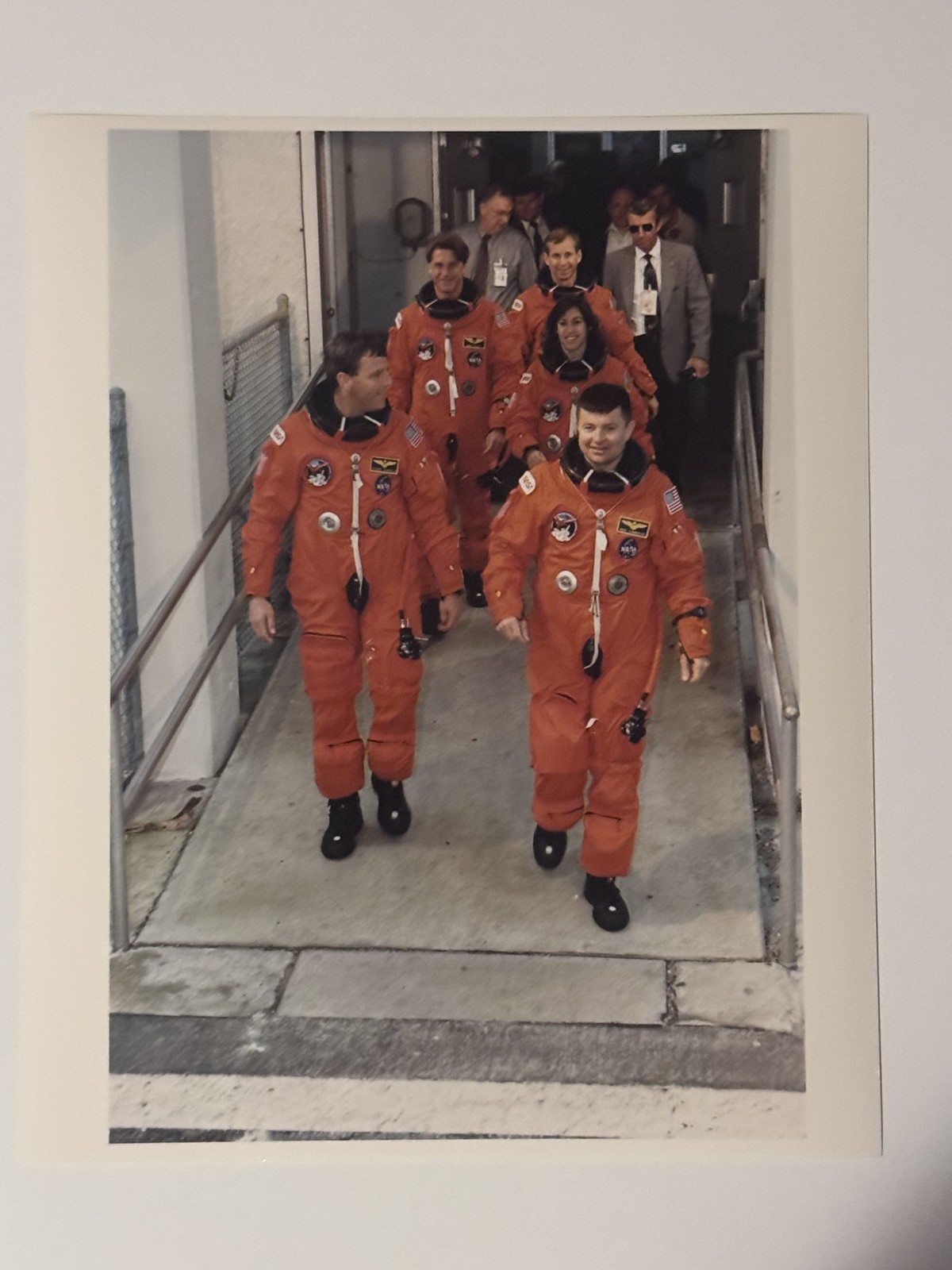 NASA STS-56 Crew Walkout Of o&C Press Photo
