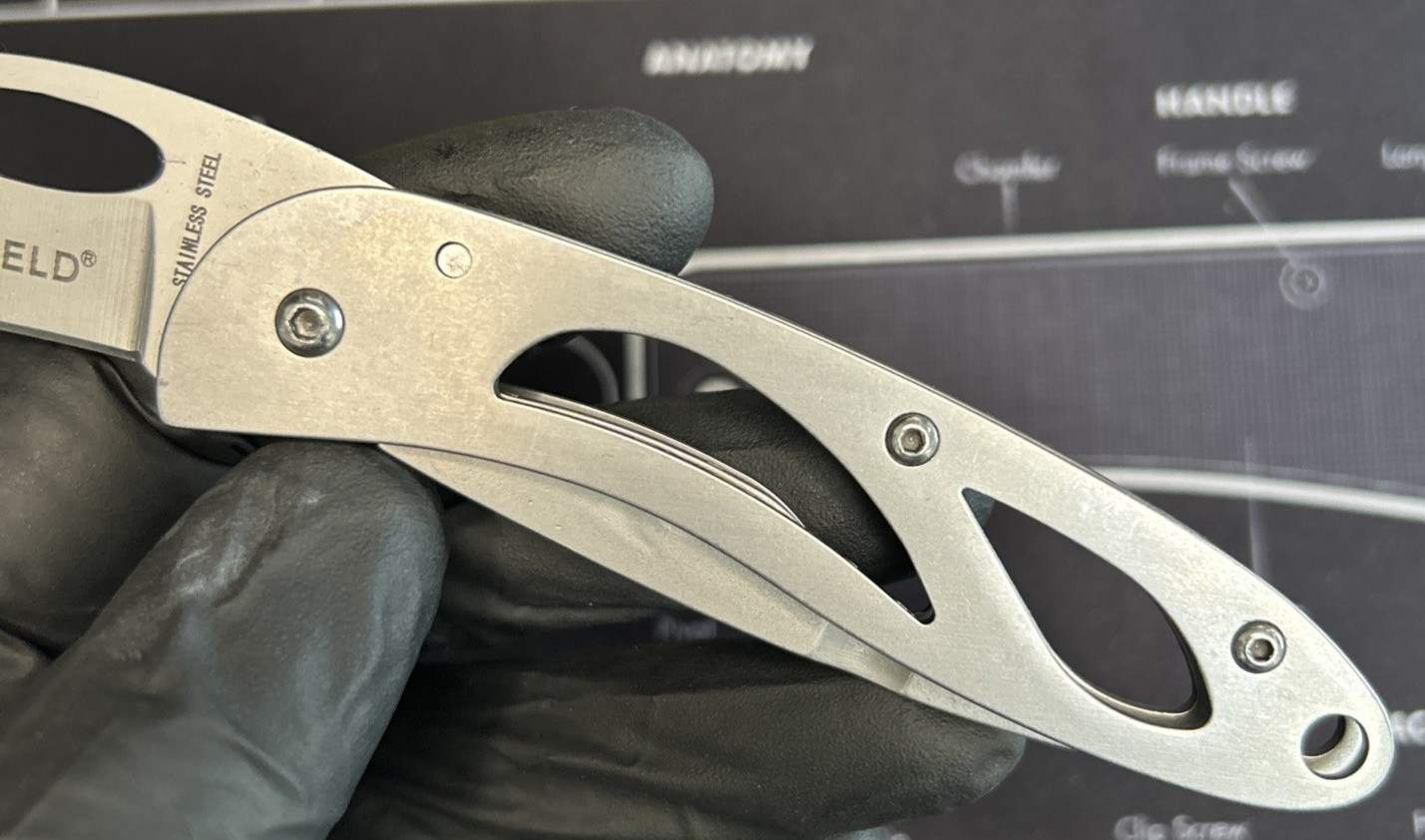 Sheffield Folding Pocket Knife 2.5" Plain Edge SS Blade & Handle VGUC W/Clip