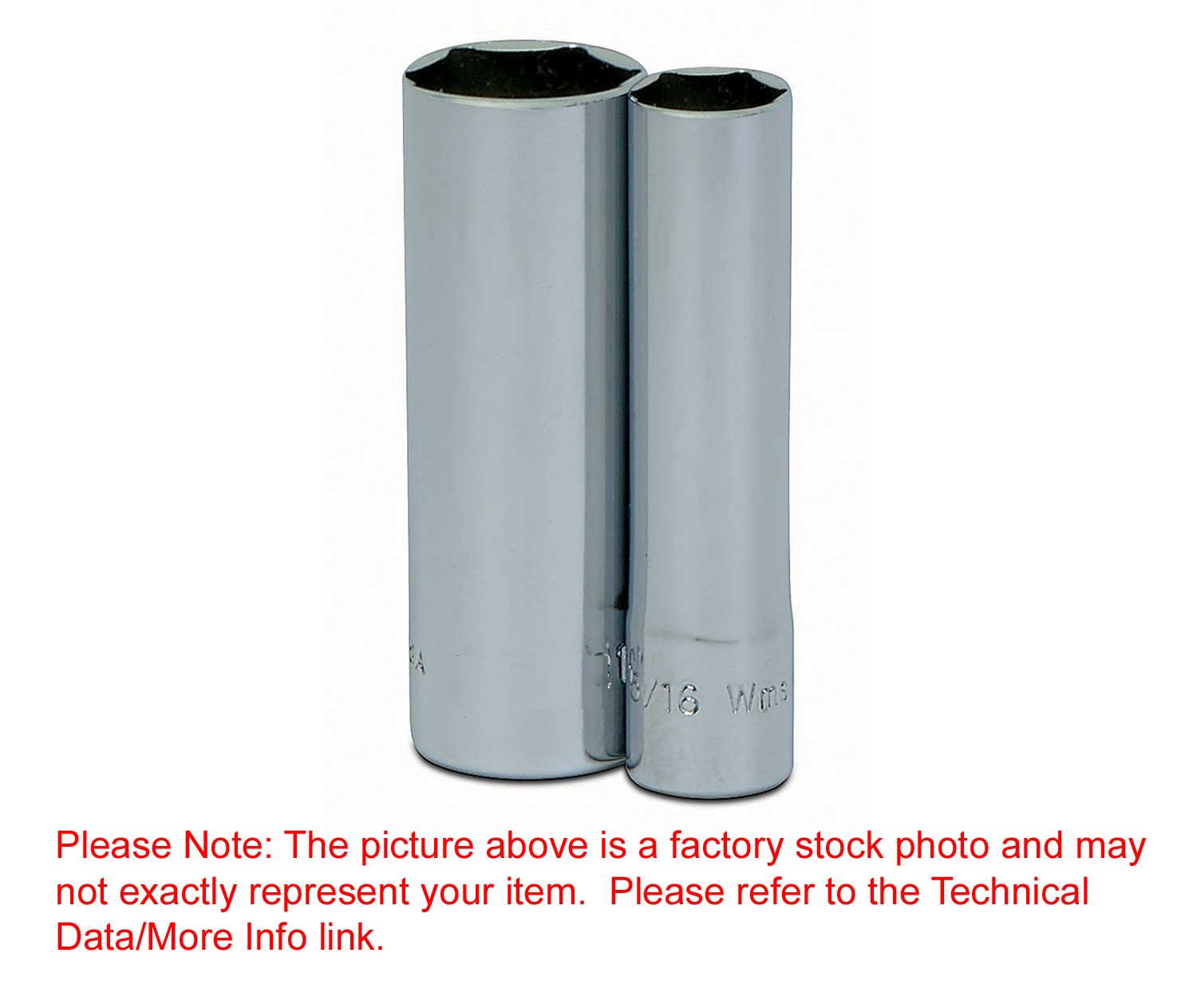 5/16"6Pt Deep 1/4"Drive Supertorque High Polished Chrome USA Socket MD-610