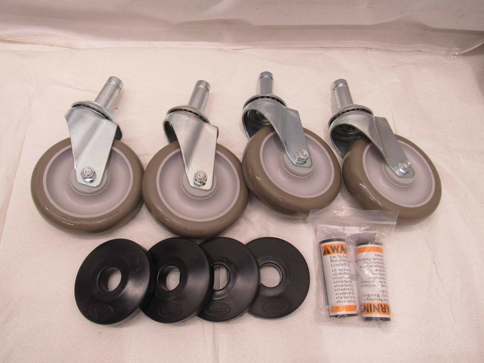 NEXEL Industries 500591 Set Of 4 Polyurethane Swivel Stem Caster