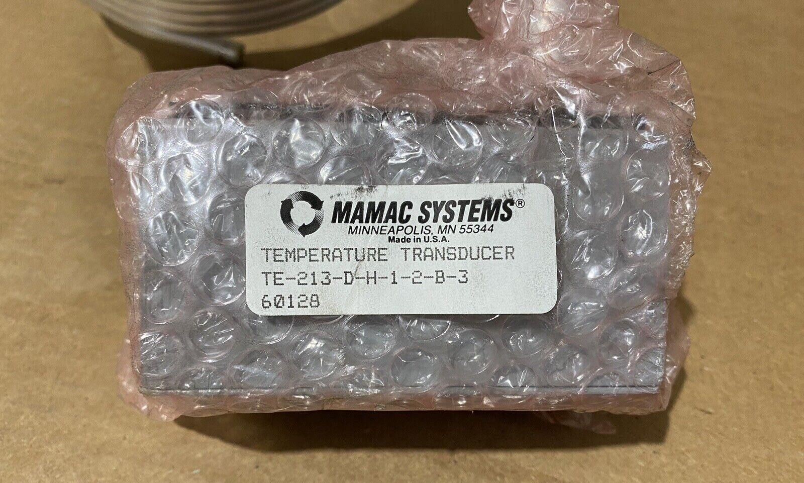 MAMAC SYSTEMS TEMPERATURE TRANSDUCER TE-213-D-H-1-2-B-3