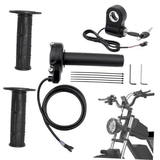 OEM Full Twist Ignition Throttle 12V-72V 22mm Bar for Ridstar Q20 E-Bike |