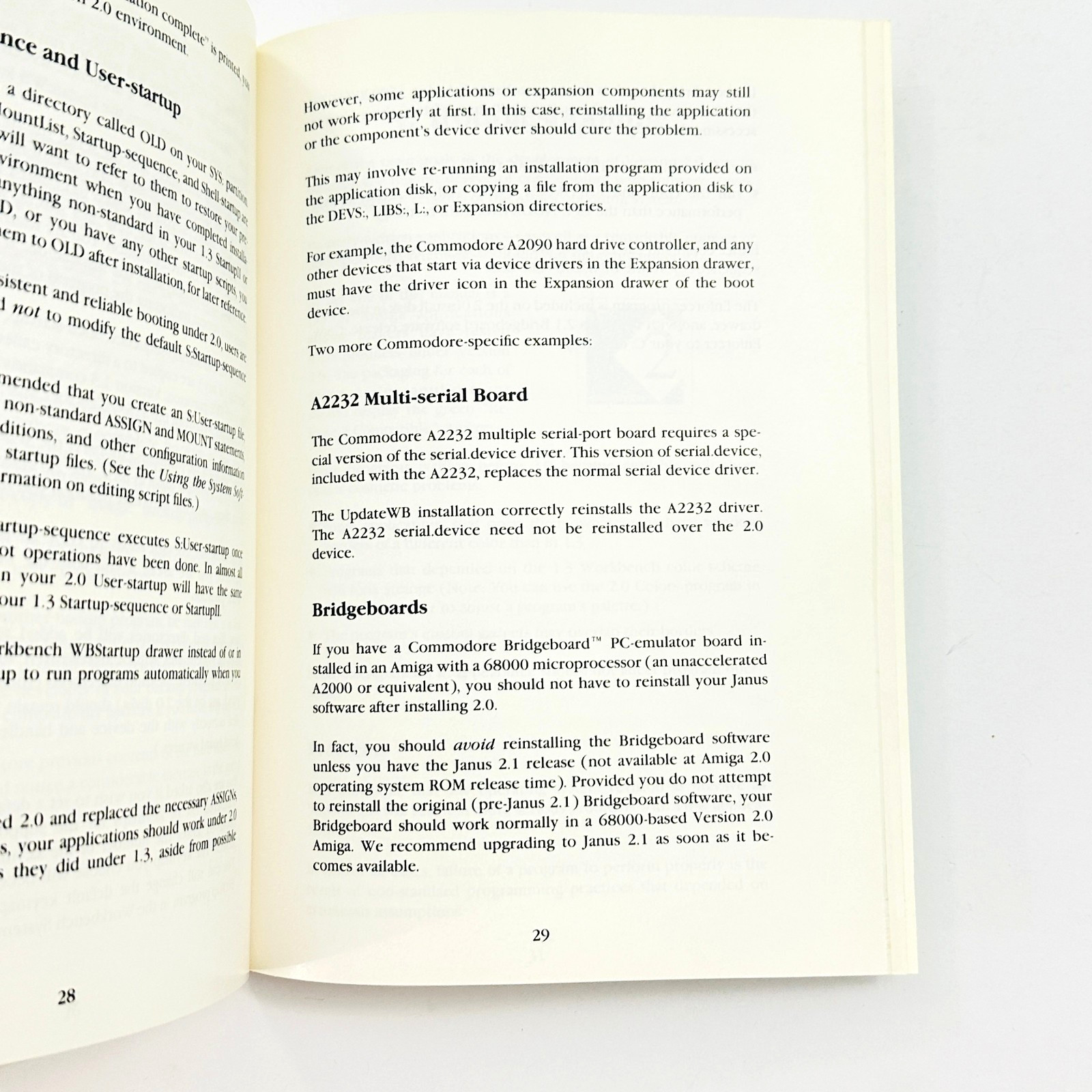 Commodore Amiga Release 2 Getting Started Manual 1991