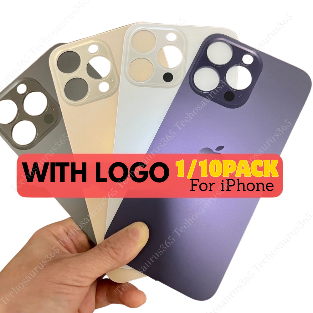 Back Glass replacement Big hole For iPhone 11 12 13 14 15 16 XR X Rear Cover Lot