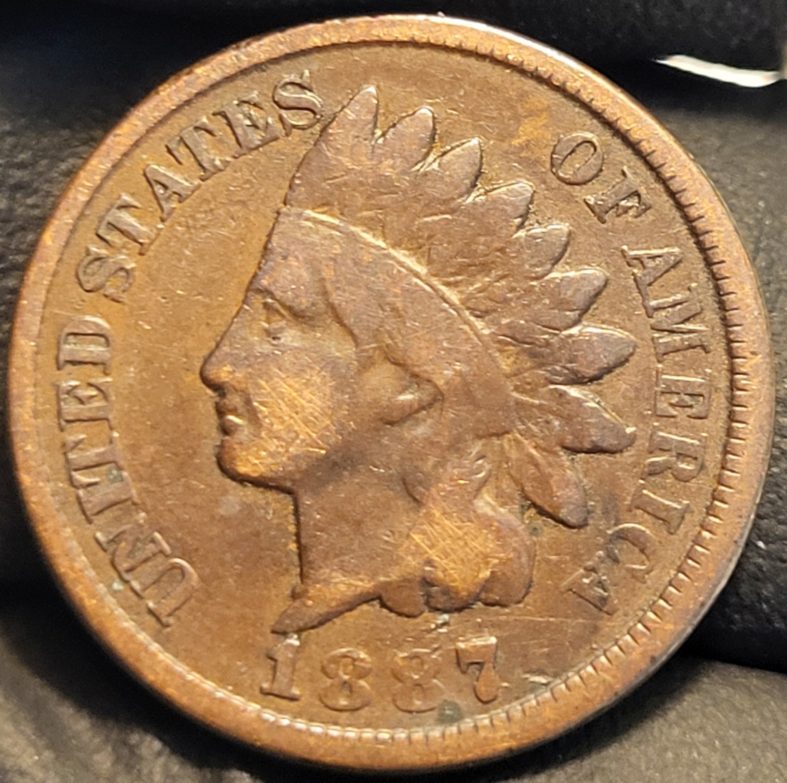 1887 Indian Head Penny Cent! Good Condition Coin!