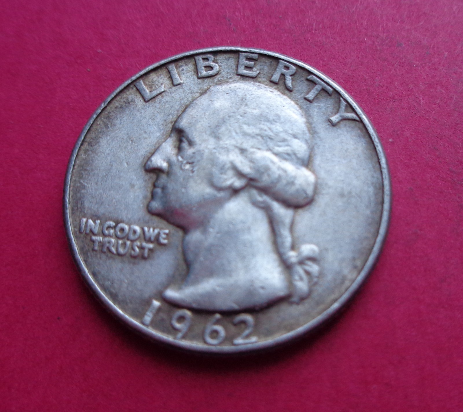 1962-D  (90% SILVER)  WASHINGTON QUARTER/ NICE