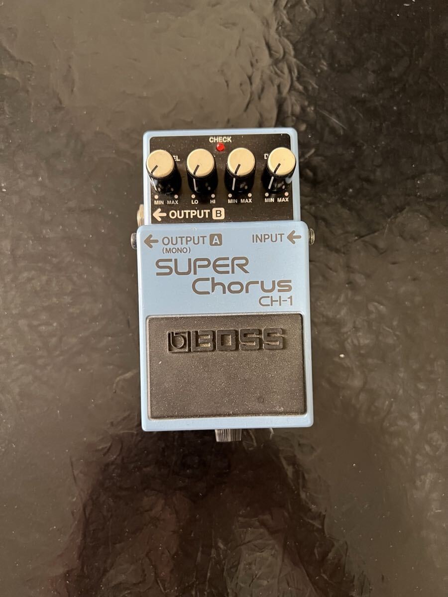 BOSS CH-1 Super Chorus Guitar Effect Pedal Box Excellent JAPAN