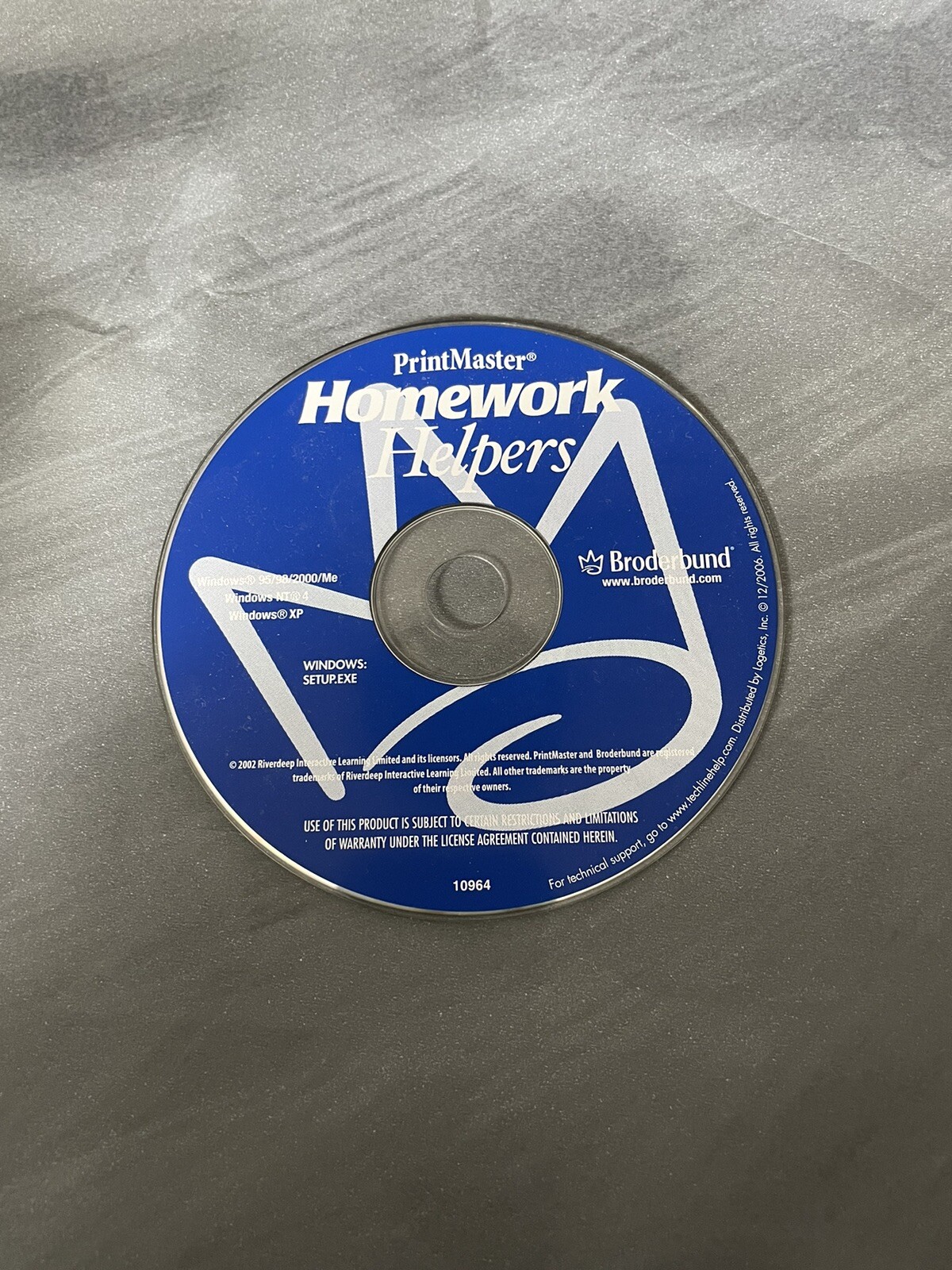 Homework Helpers School Project Software Broderbund PrintMaster CDROM XP 2002 PC