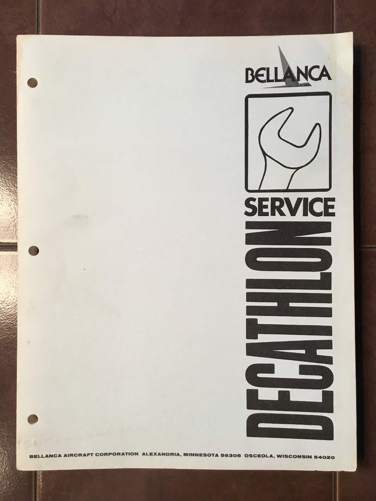 Bellanca Decathlon 8KCAB Service Manual