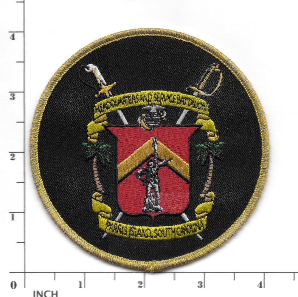 USMC H&S Bn Parris Island PATCH Headquarters & Service Battalion S Carolina PISC