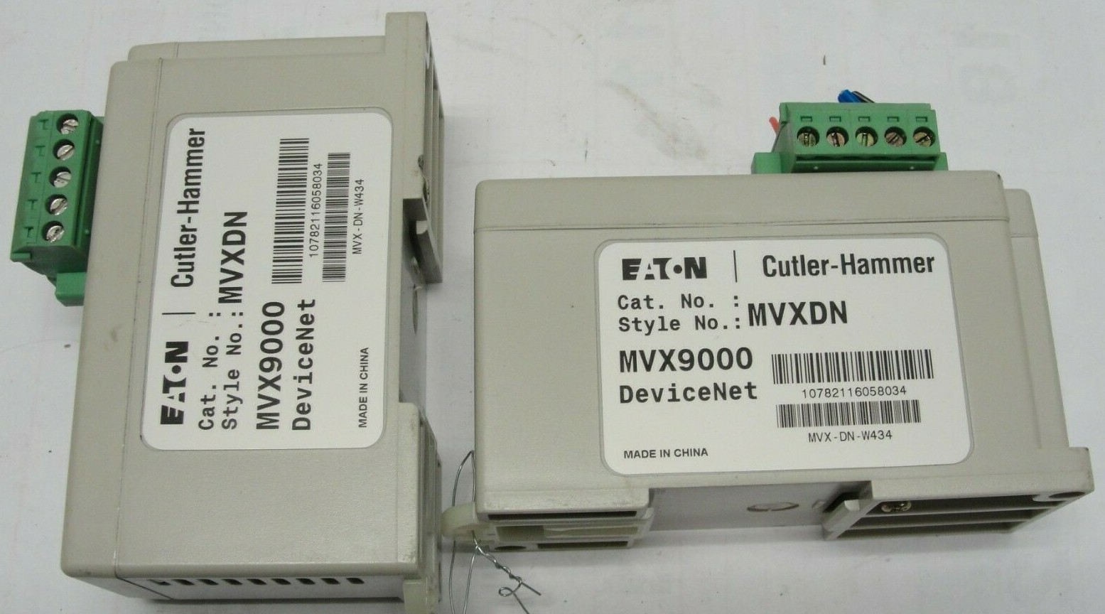 Eaton Cutler Hammer MVX9000 MVXDN Device Net Module USED Lot of 2