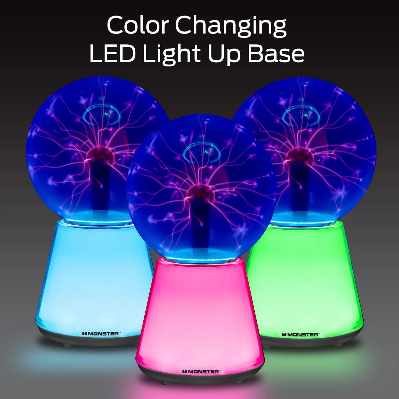 Monster 5.5" Multicolor Plasma Sphere Lamp Touch Activated Science