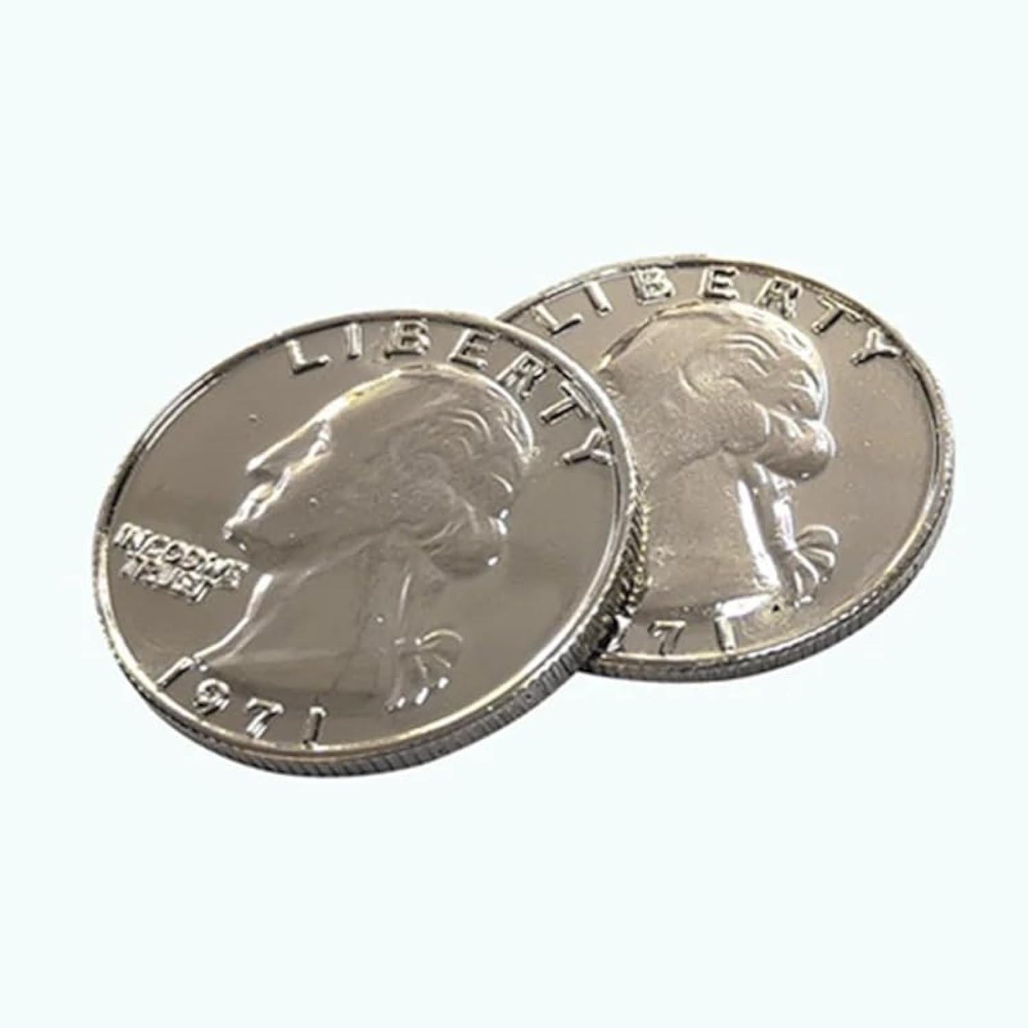 1 Pc Double Sided Quarter Dollar (Heads) Magic Tricks Double Face Coin Magic Acc