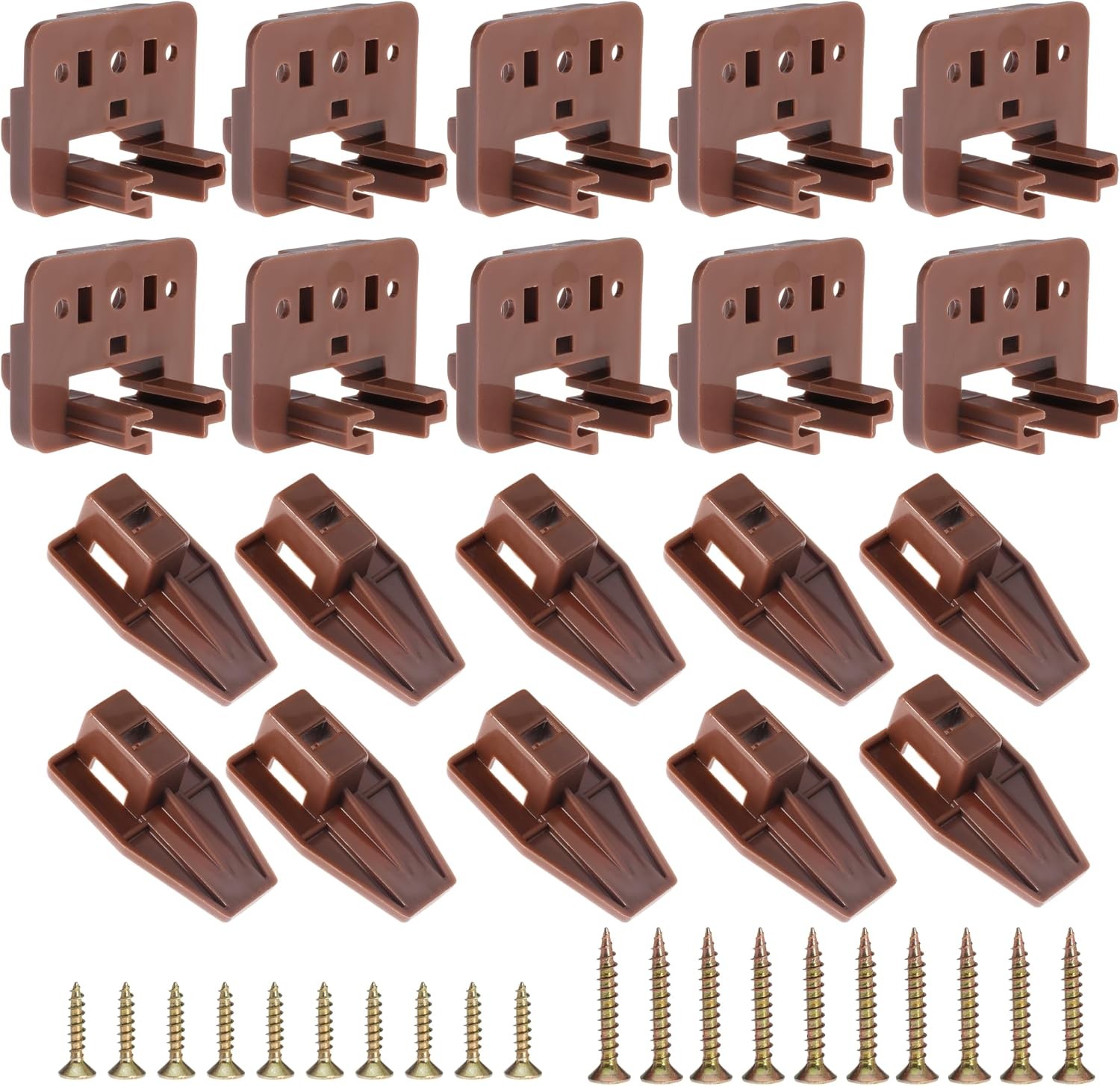 10PCS Drawer Slide Track Guide Glide for Center Mount Drawer for Dressers