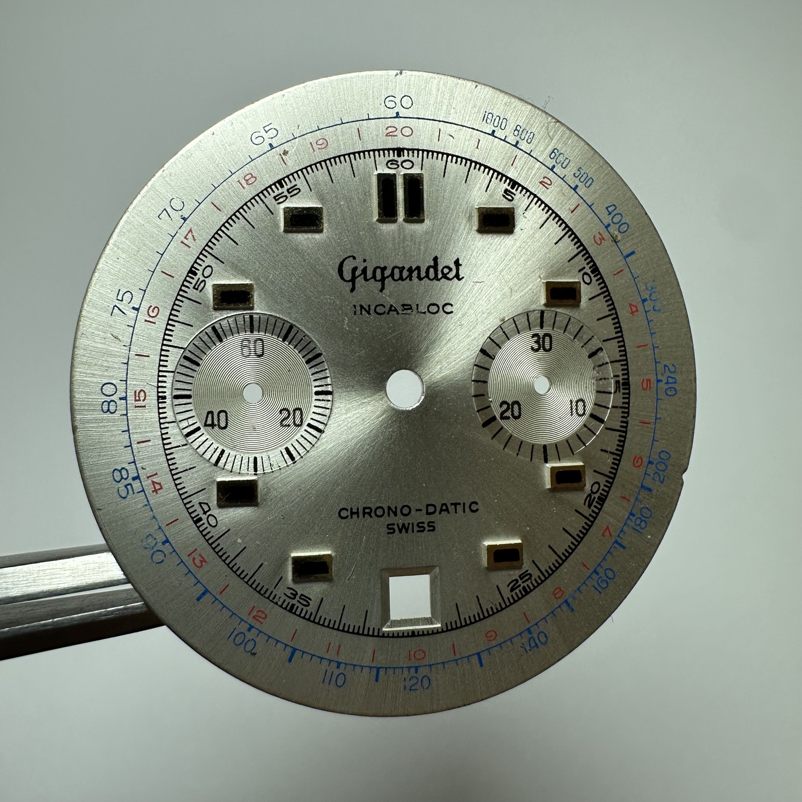 Gigandet Chrono Datic vintage used chronograph dial