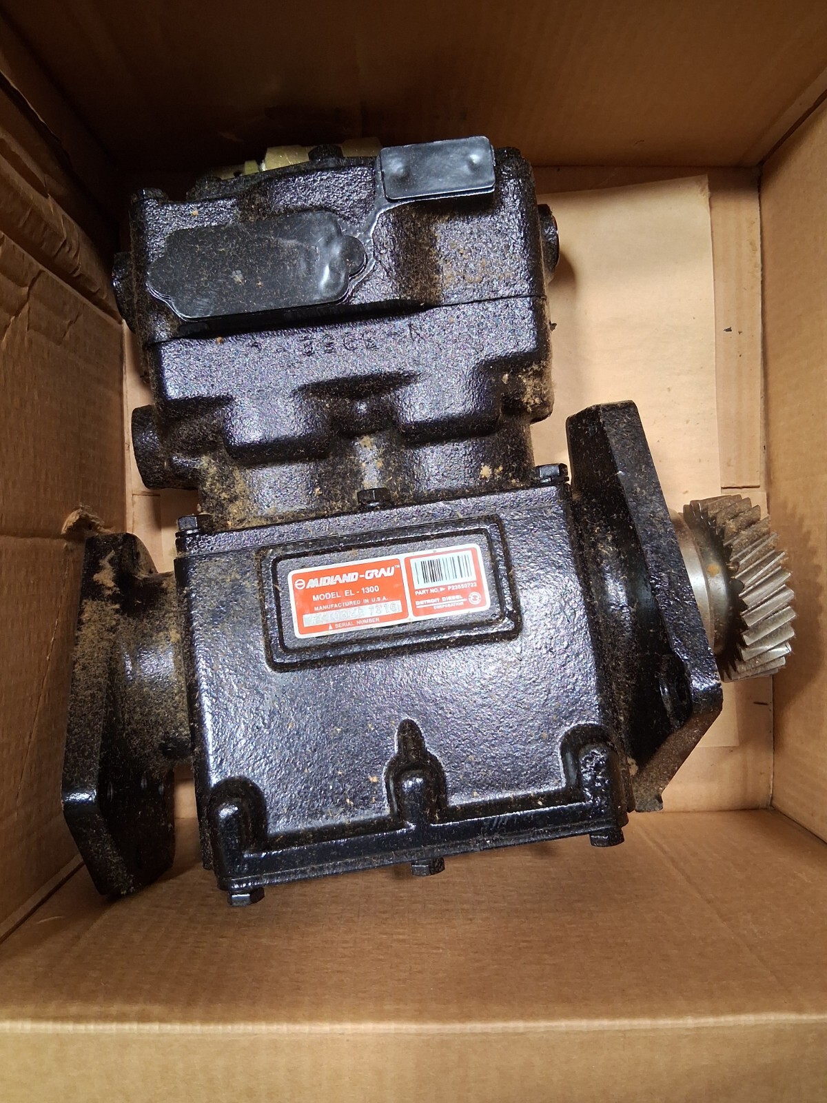 Detroit Diesel air compressor R23550722 reman R3550722 Midland Grau EL-1300