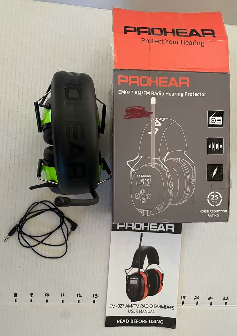 AM FM Radio Hearing Protector Missing Battery Cover