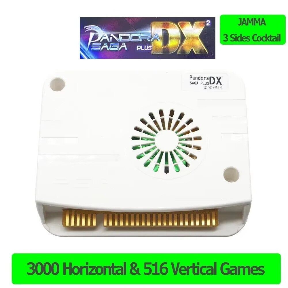 Pandora Saga DX Plus 3000 horizontal+516 vertical Games 3 Sides Cocktail Board