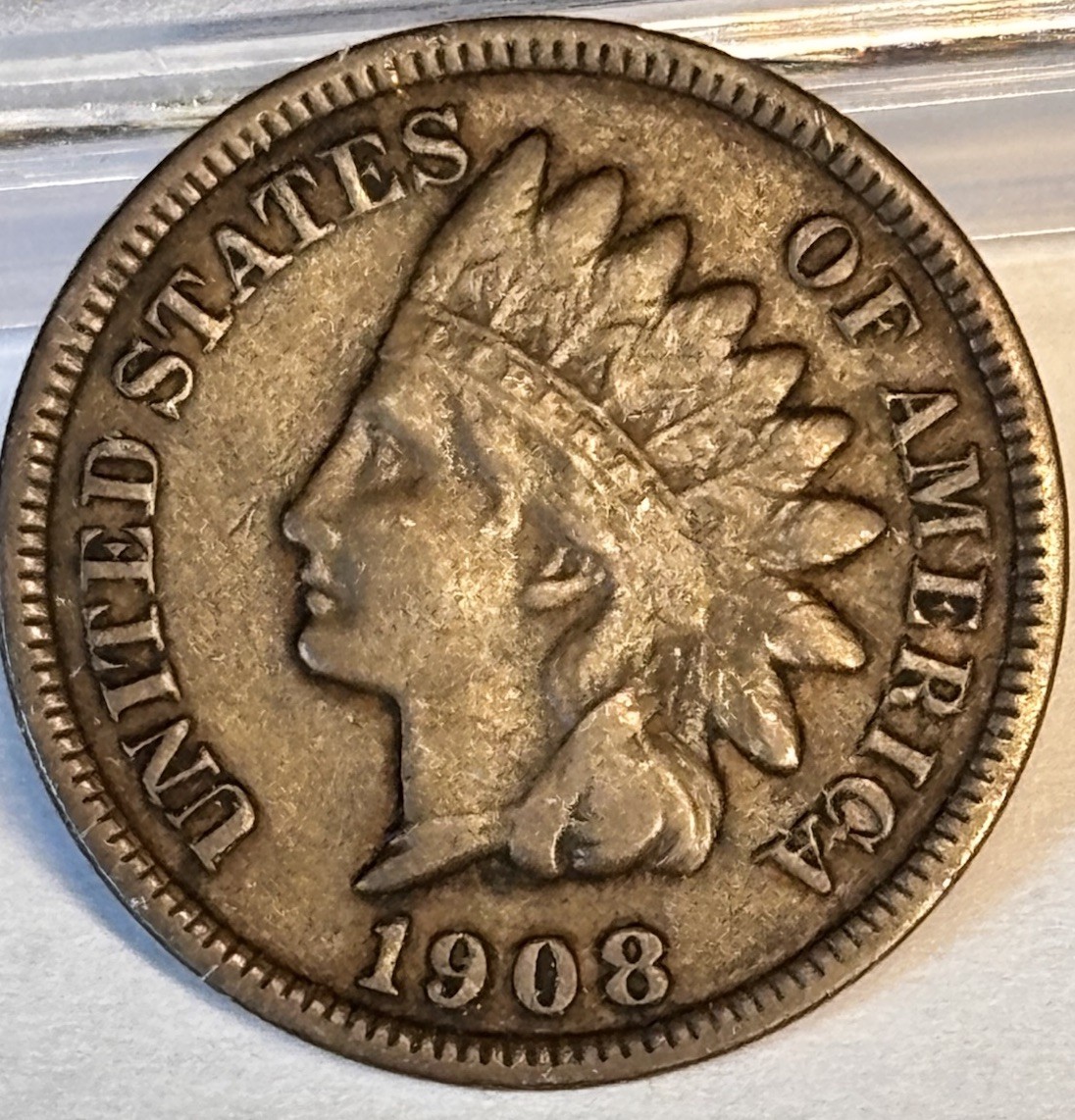 1908-S 1c Indian Head Small Cent - Full Liberty Key Date Coin -