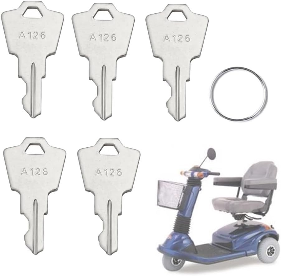 Replacement Keys for Pride Mobility Scooters, GoGo, Elite, Victory, Revo