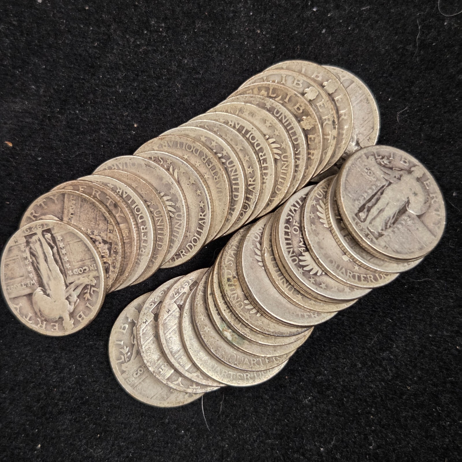 Single Random Date Standing Liberty Quarter Readable Date 90% Silver Coin