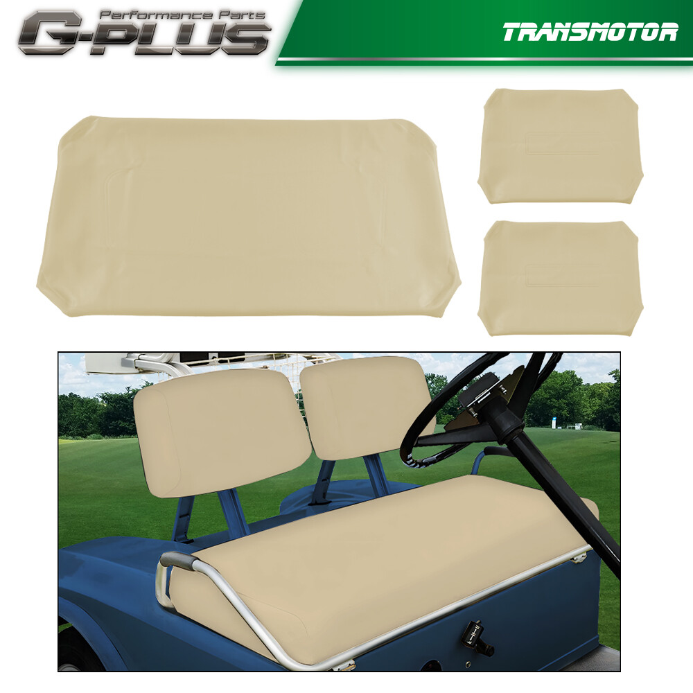 Fit For PRE-2000 DS Golf Cart 1982-2000 3X Club Car Front Seat Cover PU Leather