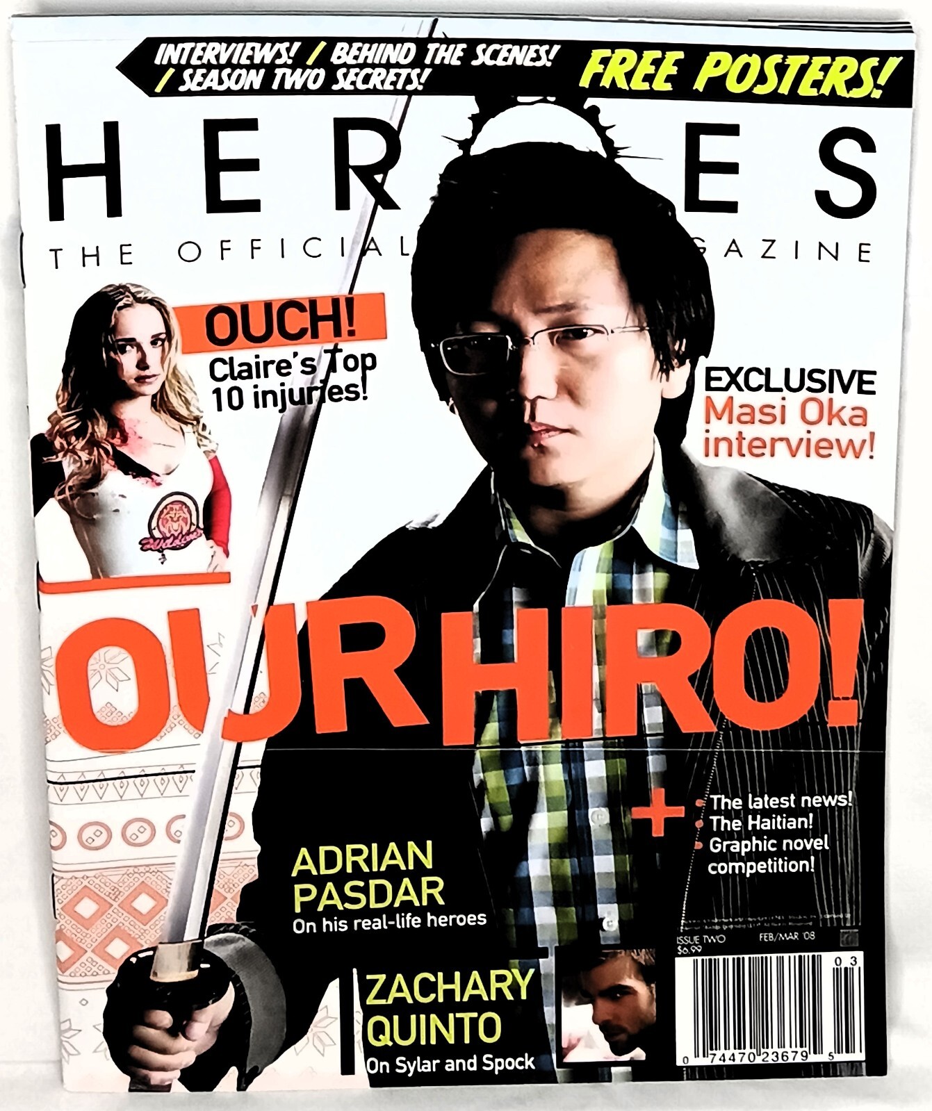 HEROES The Official Magazine #2 | Masi Oka Our Hiro | Feb / Mar 2008