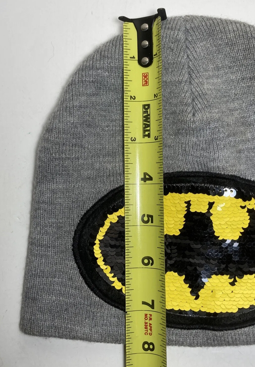 Batman Beanie Hat DC Comics Youth Reversible Flip Sequin Multi Colored