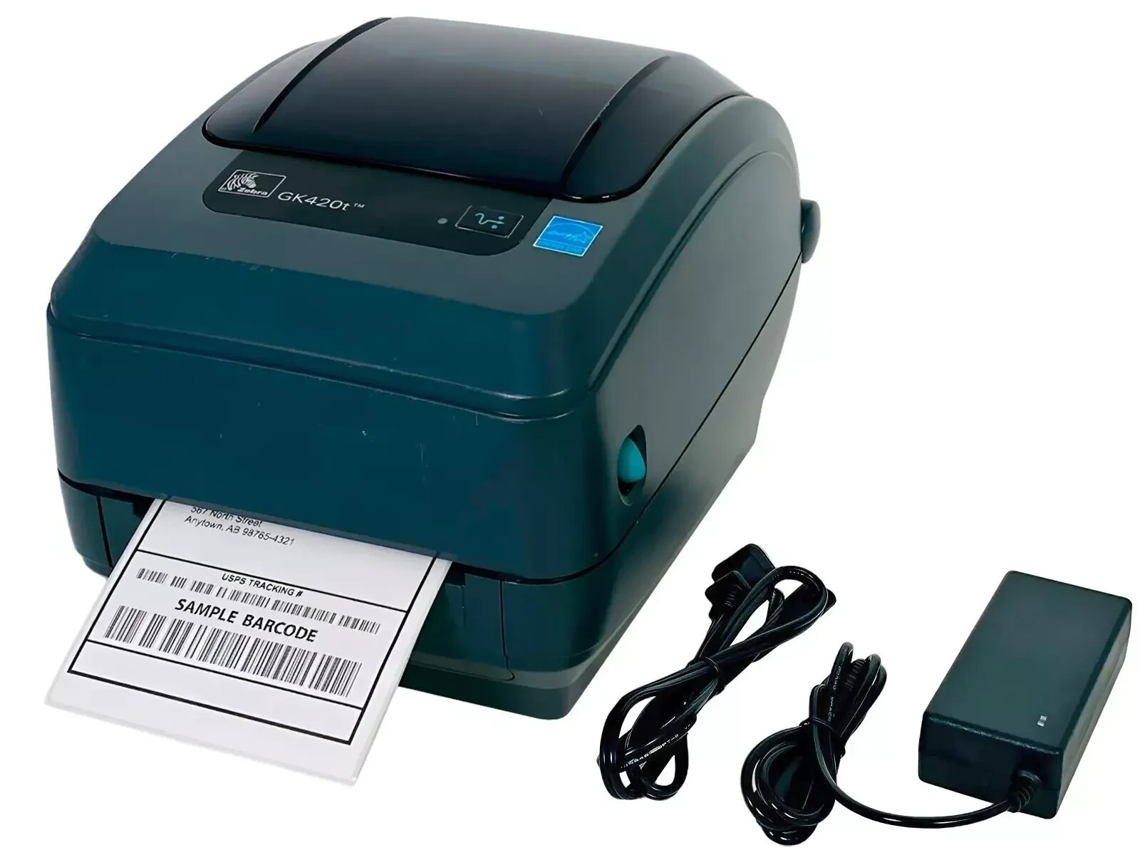 FULLY TESTED Zebra GK420T Thermal Transfer Barcode Label Printer USB Ethernet
