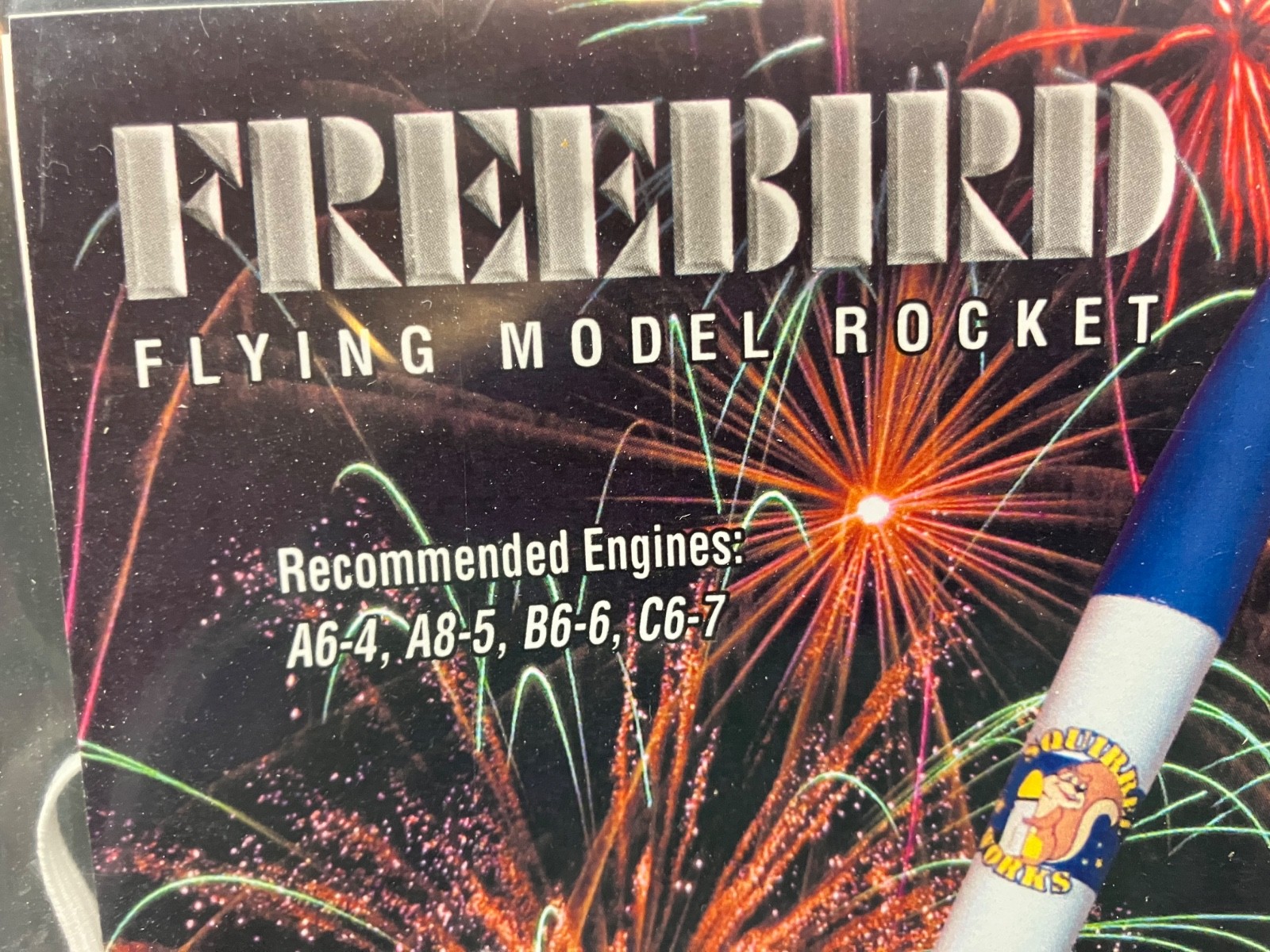 Extremely Rare, OOP, Squirrel Works Freebird Flying Model Rocket Kit - Sealed