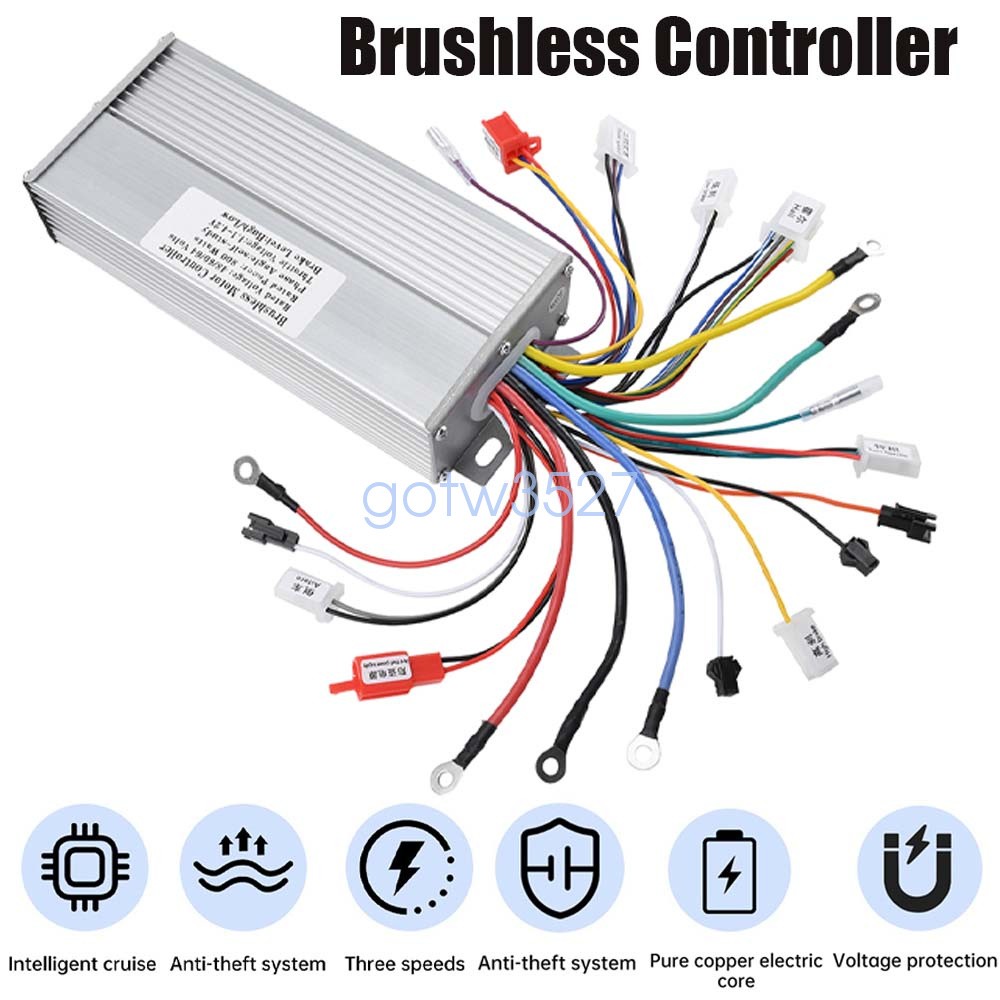 48V 60V 64V 35A 800W Intelligent Brushless Motor Controller For Electric Bicycle