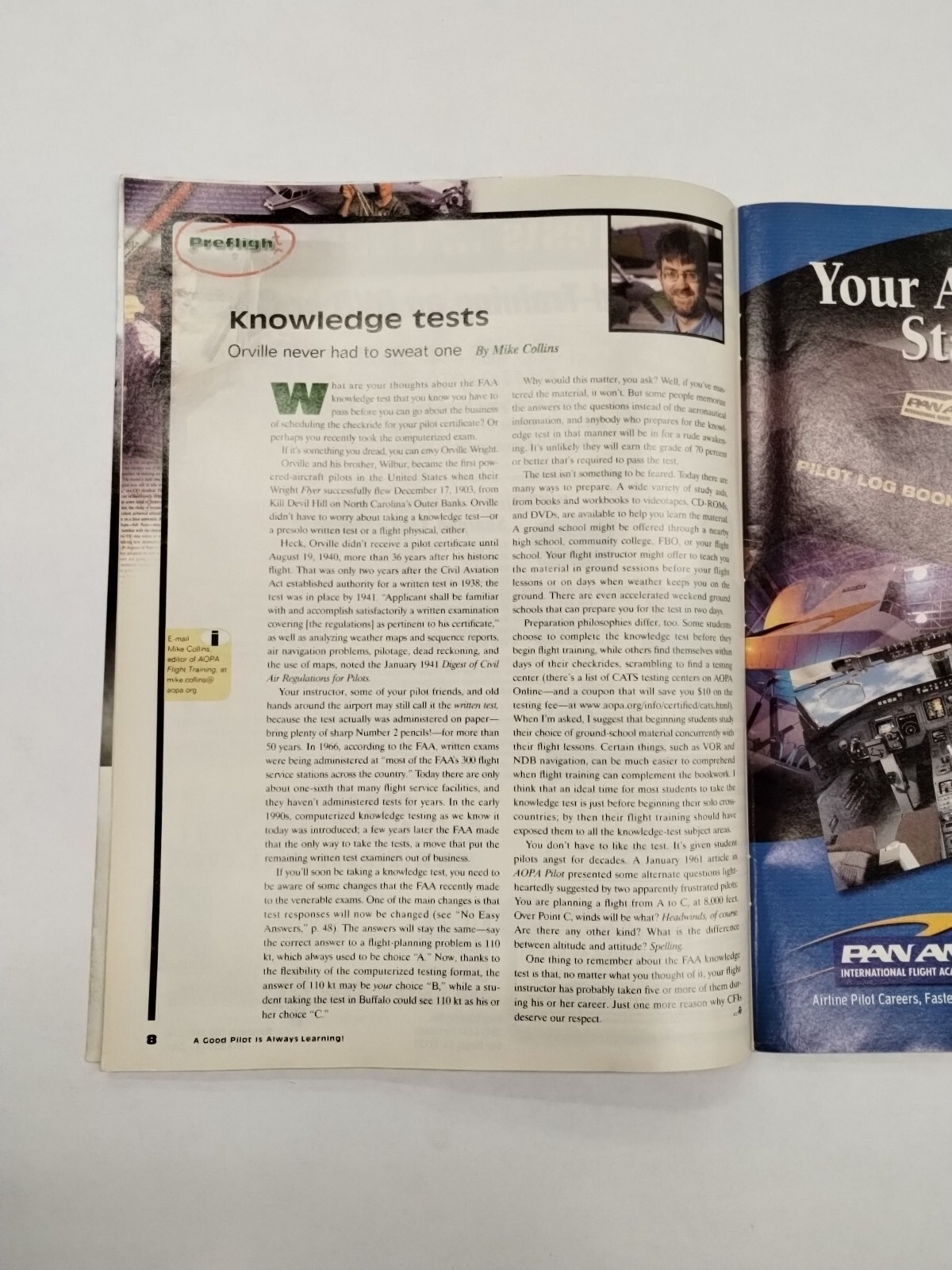 AOPA Flight Training Magazine September 2003-Original