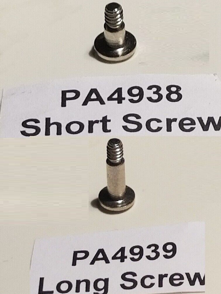 AMERICAN FLYER DRAWBAR SCREWS  - 1 SHORT  SCREWS PA4938 and 1 LONG SCREWS PA4939