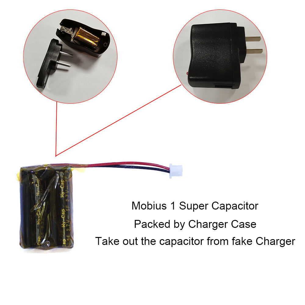 Super Capacitor Protection for Mobius 1/2 DashCam HD Camera-Pack by Charger Case