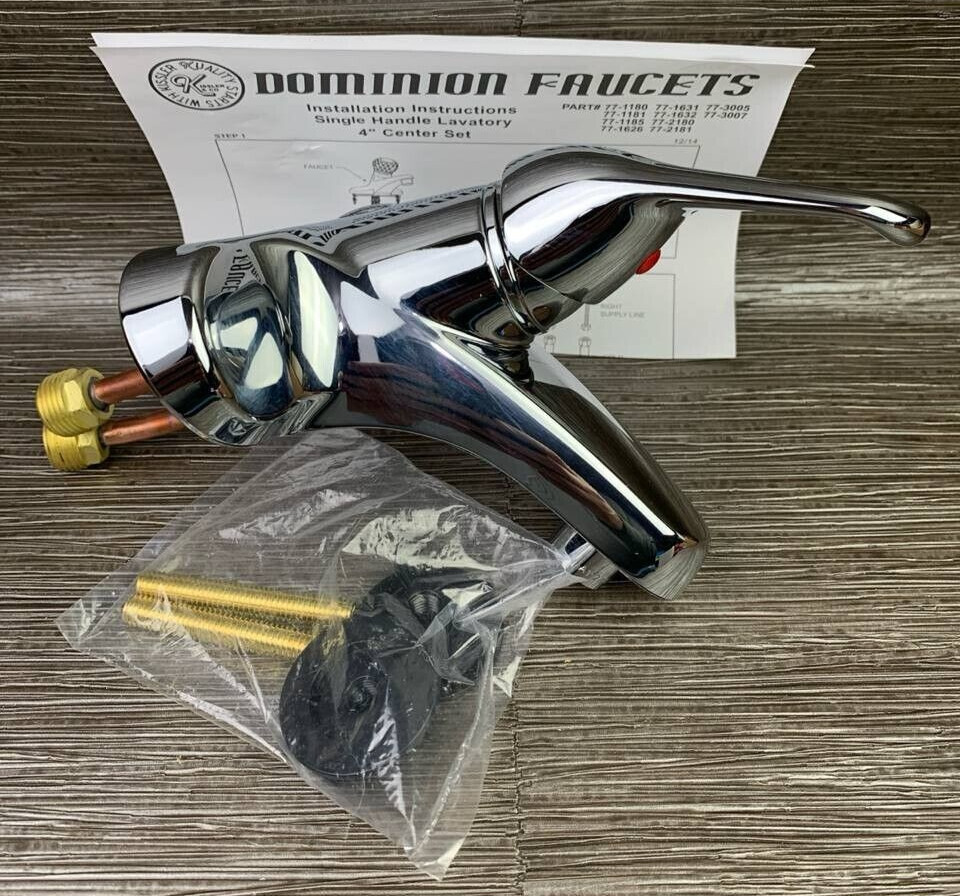Dominion Faucets Single Lever 4" Lavatory Faucet Chrome 77-1626
