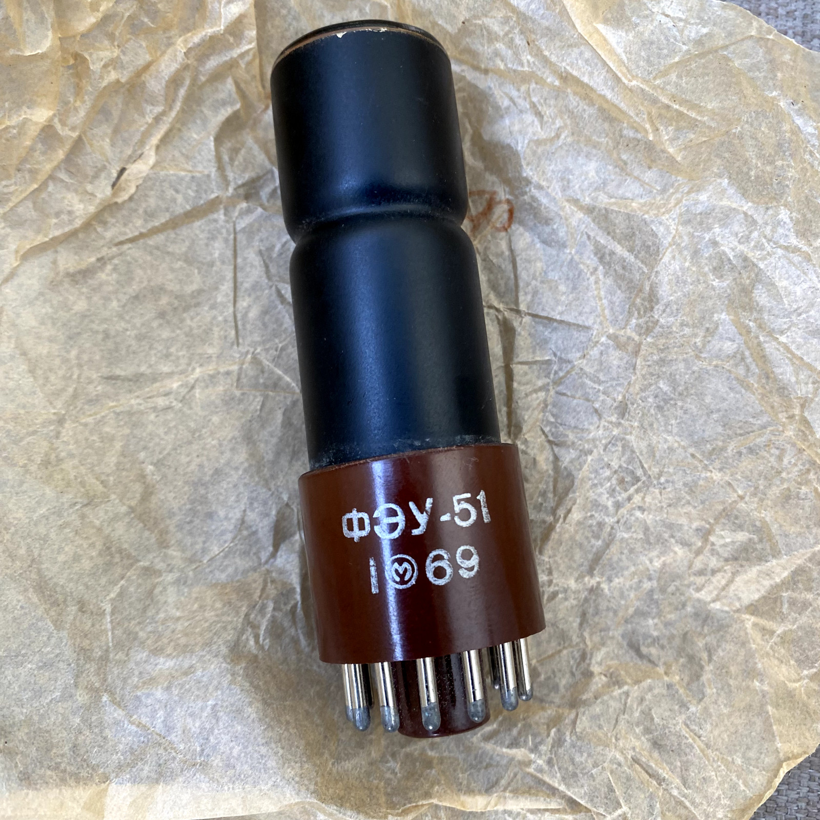 1pcs Feu-51 (Feu 51 ФЭУ-51)Vintage Soviet Vacuum Photomultiplier Tube / NEW RARE