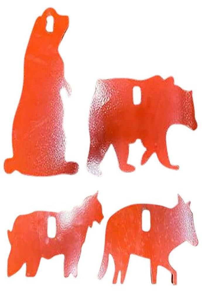 Impact Steel 4-Pack Animal Targets Rimfire One Size, Multi