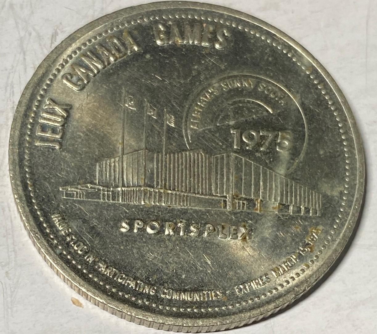 1975 Southern Alberta $1.00 Gaming Token (k)