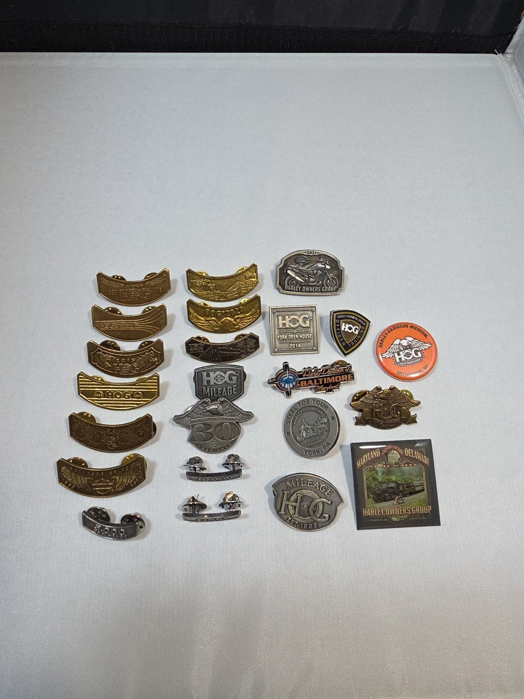 Harley Davidson H.O.G (Harley Owners Group) Pins Lot Of 23 Pins (#14)