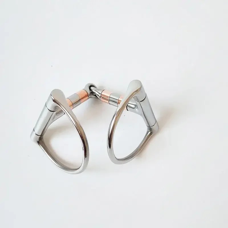 Stainless Steel walking Hourse Bit 8" Cheeks D Ring Snaffle W/Copper Roller