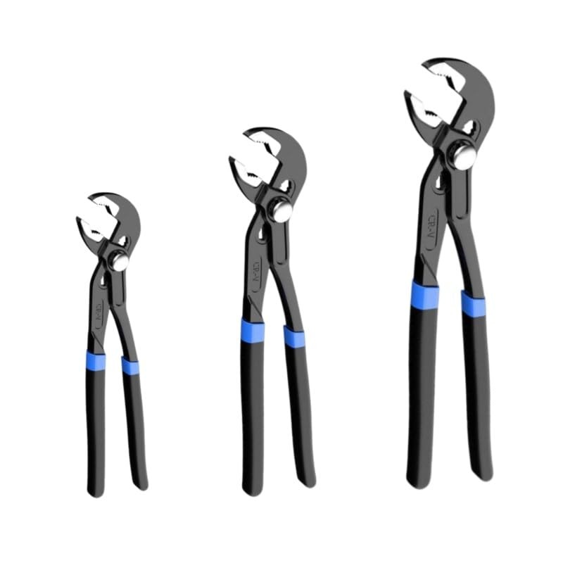 Channel Locks Plier Set of 3, Quick 7-inch, 10-inch, 12-inch, Blue Handle