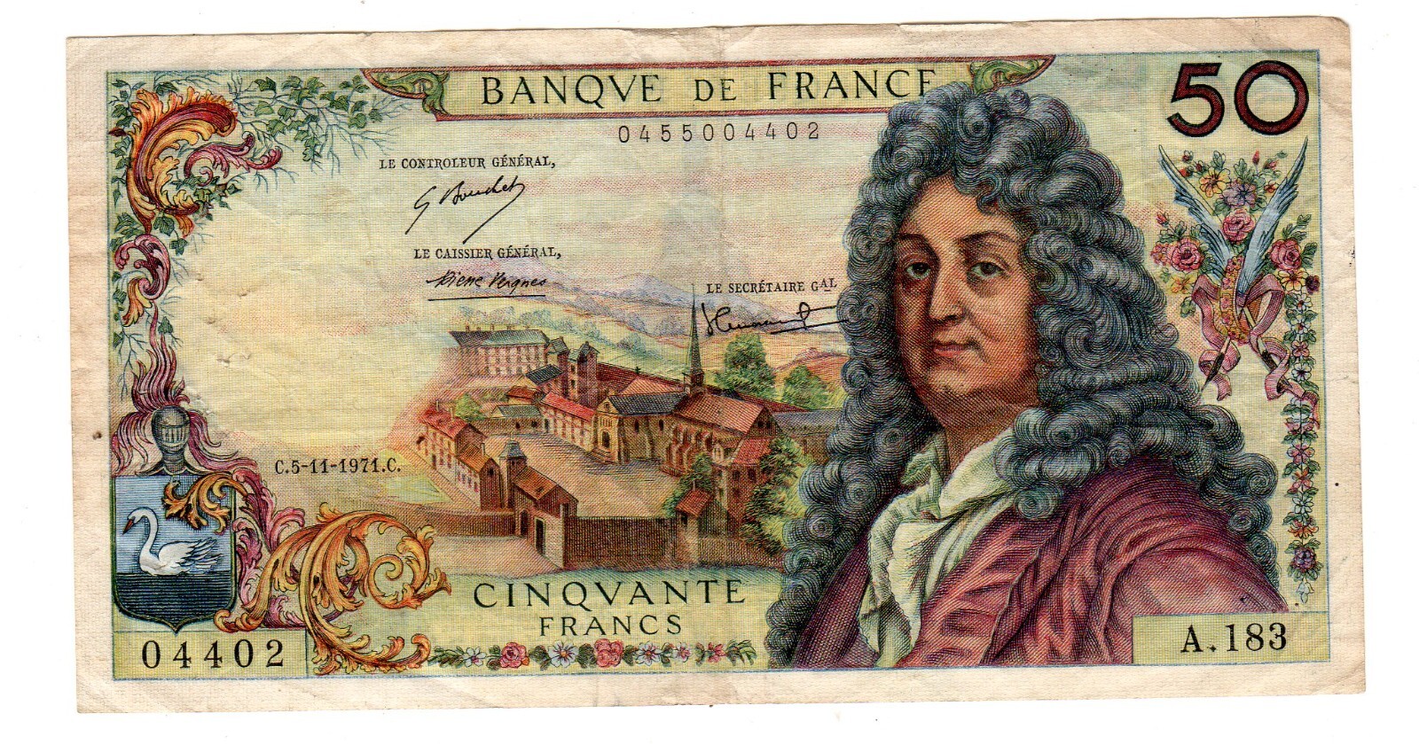 FRANCE Billet 50 FRANCS (1970-1976) ROOT FAY°64 VF/VF GOOD CONDITION