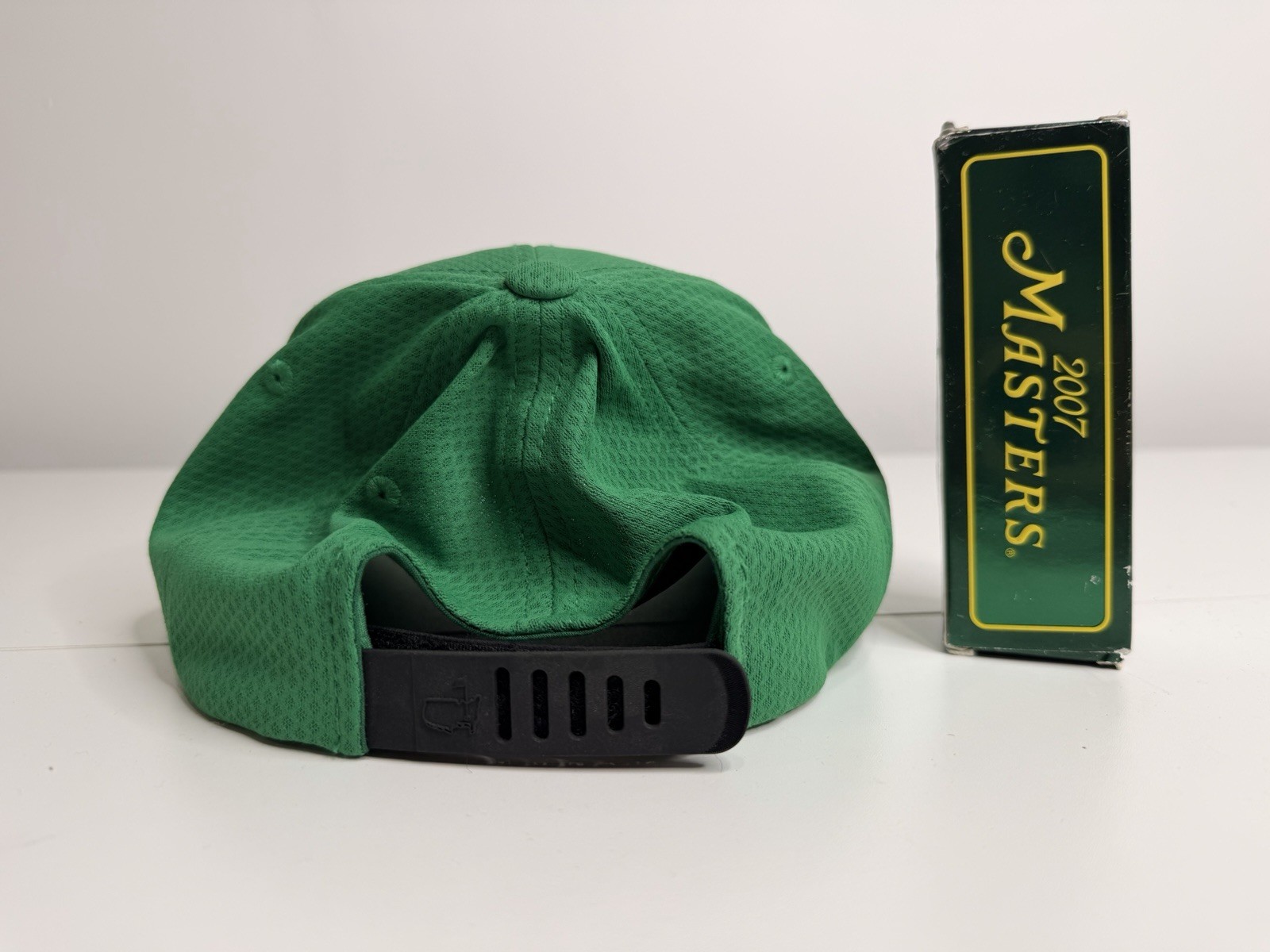 American Needle Masters Green Adjustable Mesh Polyester Golf Hat Embroidered