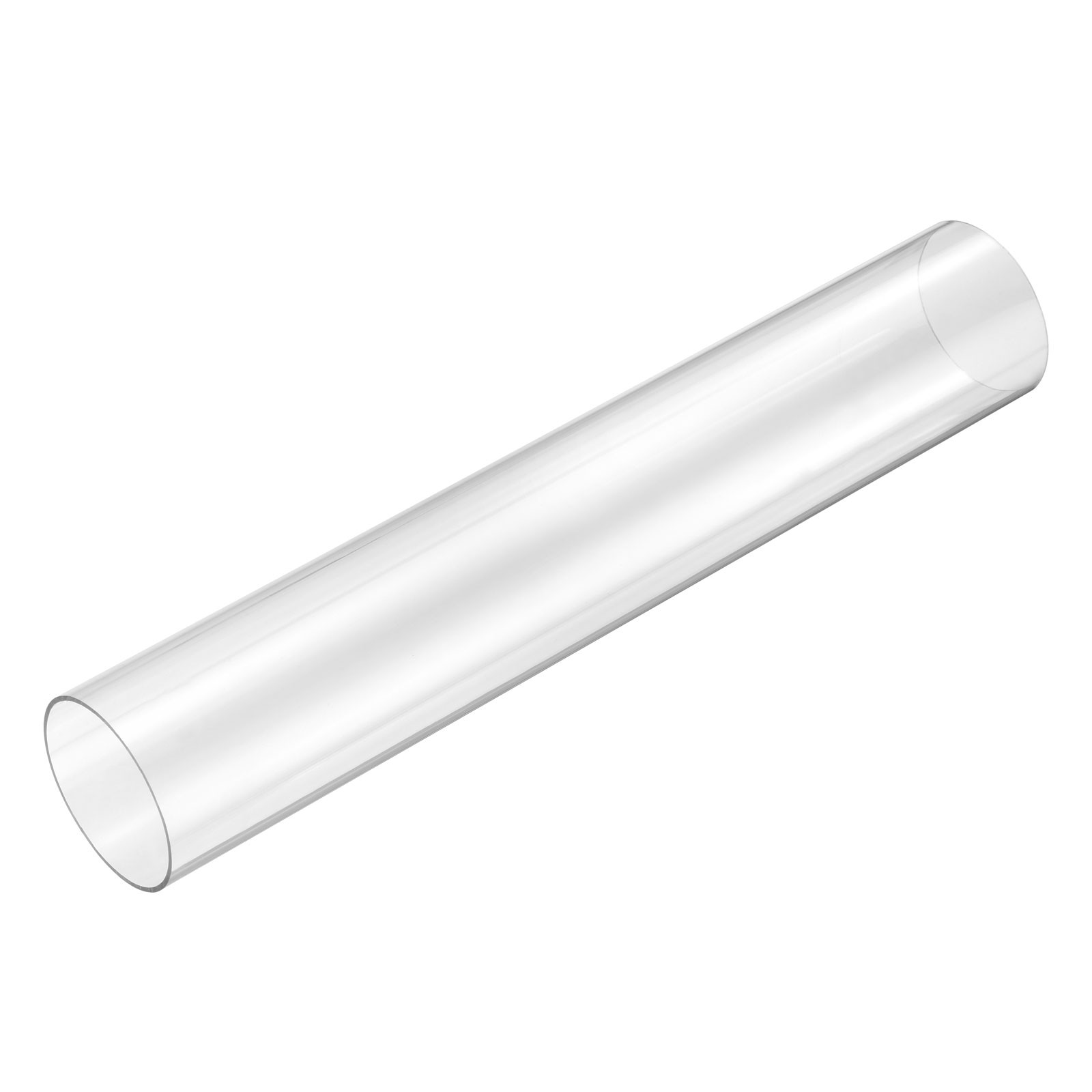 Clear Rigid Tubing 52mm ID x 55mm OD x 305mm Length Round Plastic PC Tube