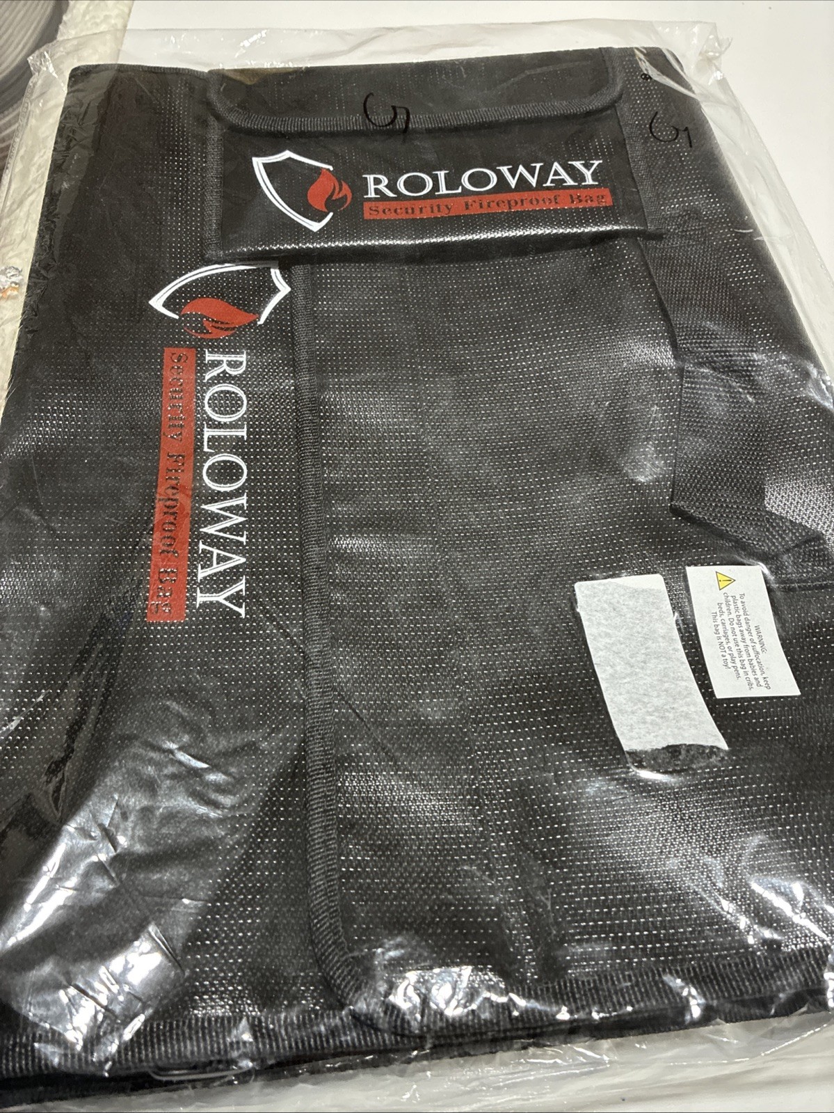 NEW ROLOWAY Jumbo XL Fireproof Bag Set 17x12x5.8" - 5200°F Document & Money Bag
