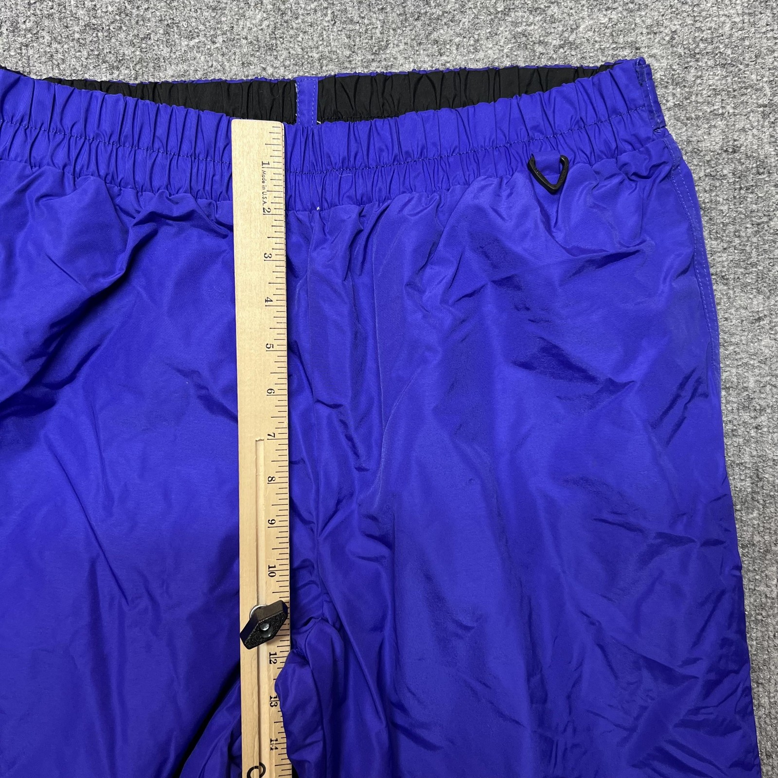 Columbia Snow Pants Mens Large Blue Ski Shell Elastic Waist Pull On Pockets